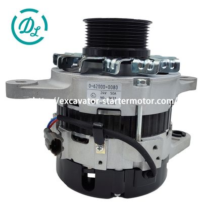 24V 50A 8-98092116-0 Alternatore per escavatore 0-62000-0080 714/40523